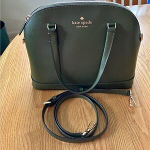 Kate Spade Satchel Patterson Drive Pebble Leather Medium Dome Handbag (Green)